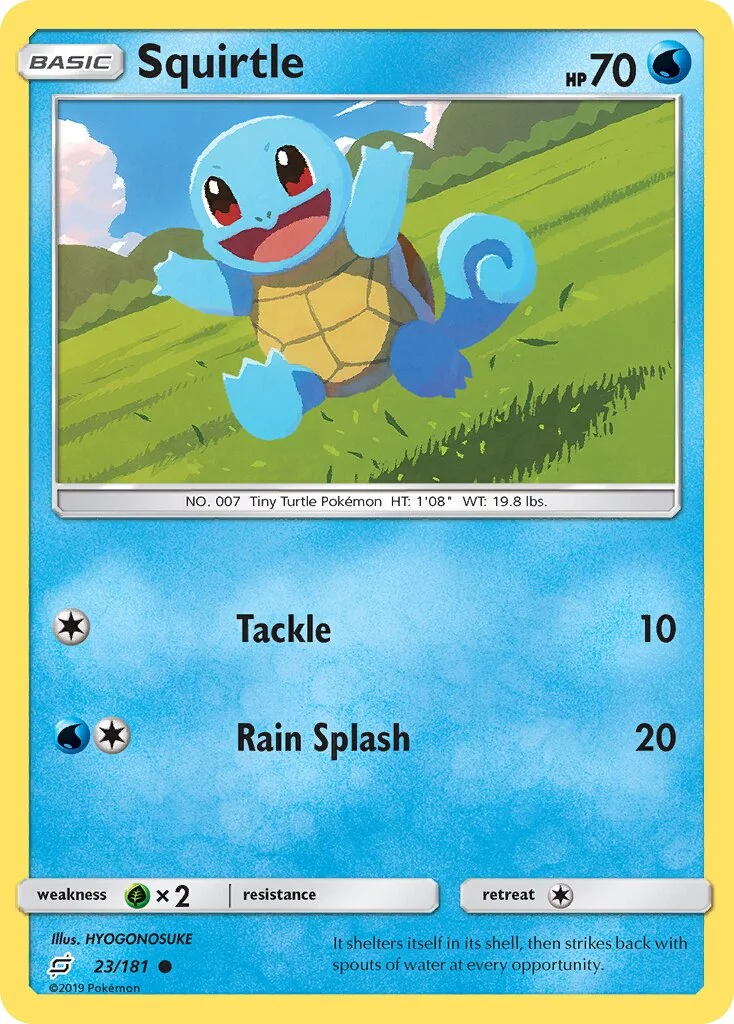 Squirtle 「TEU 23/181」「EN」