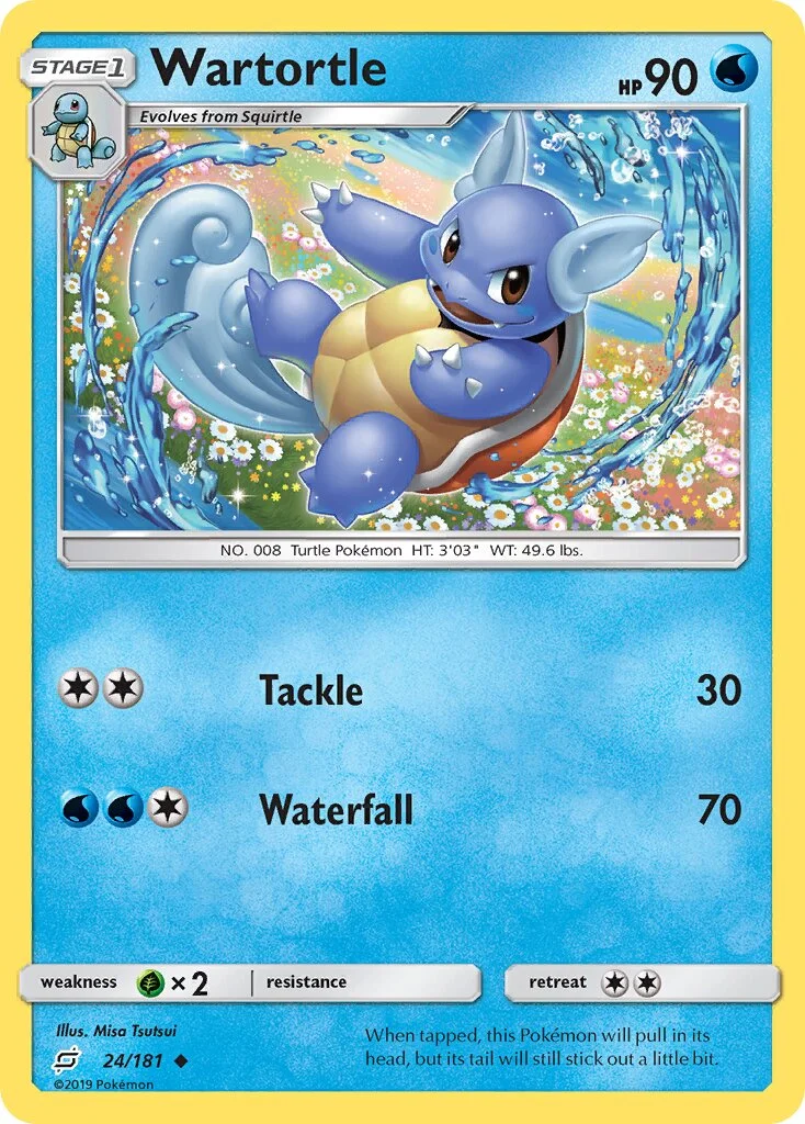 Wartortle 「TEU 24/181」「EN」