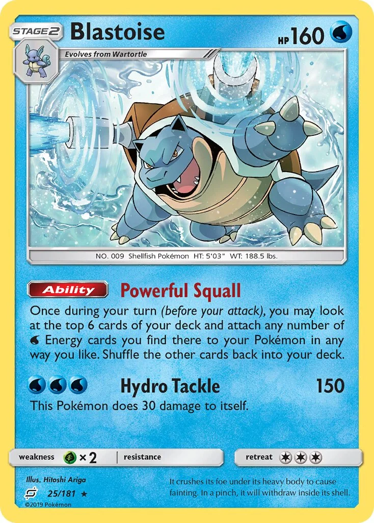 Blastoise 「TEU 25/181」「EN」