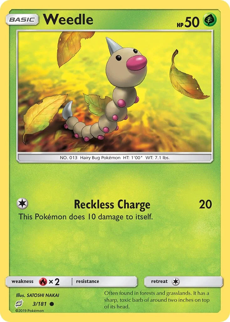 Weedle 「TEU 3/181」「EN」