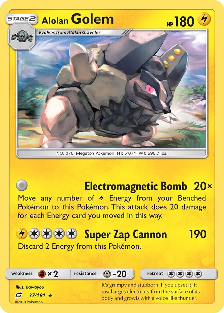 Alolan Golem 「TEU 37/181」「EN」