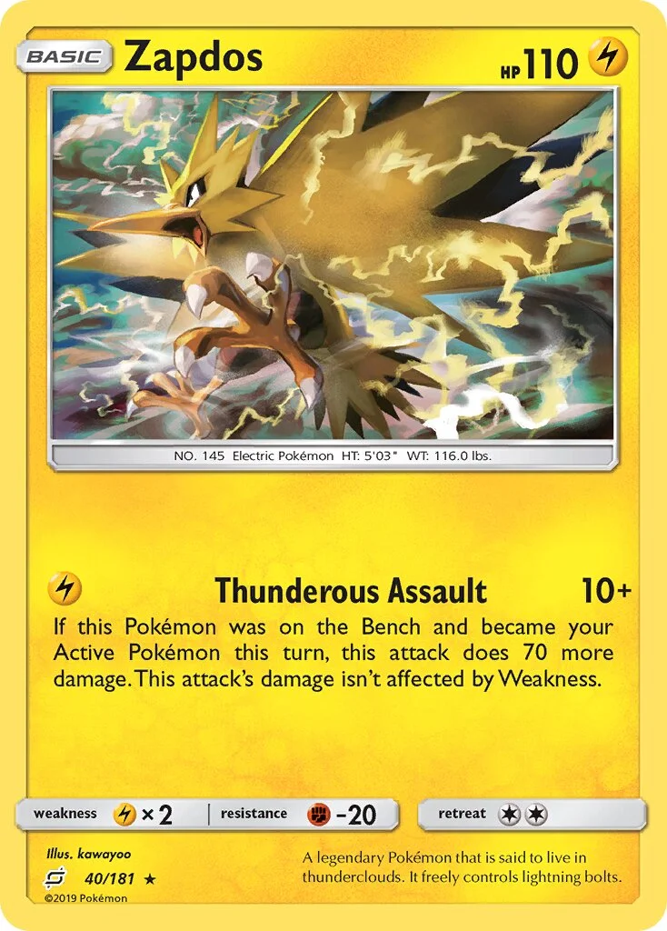 Zapdos 「TEU 40/181」「EN」