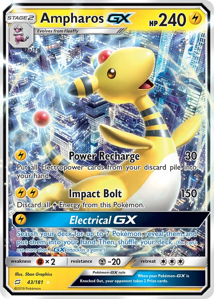 Ampharos-GX 「TEU 43/181」「EN」