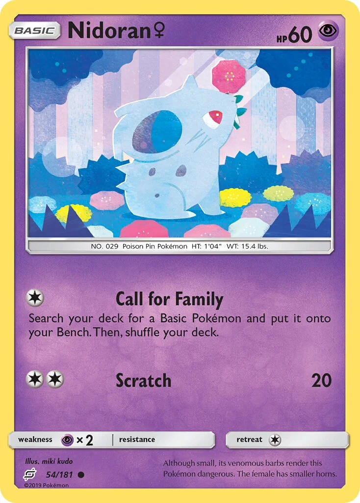 Nidoran ♀ 「TEU 54/181」「EN」