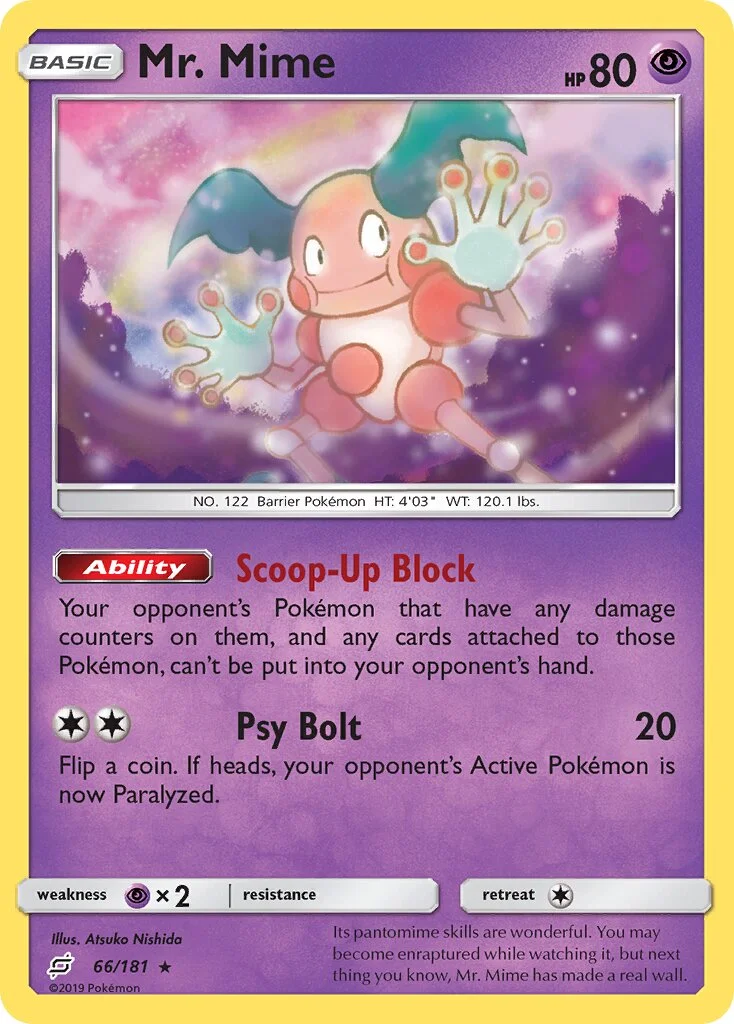 Mr. Mime 「TEU 66/181」「EN」
