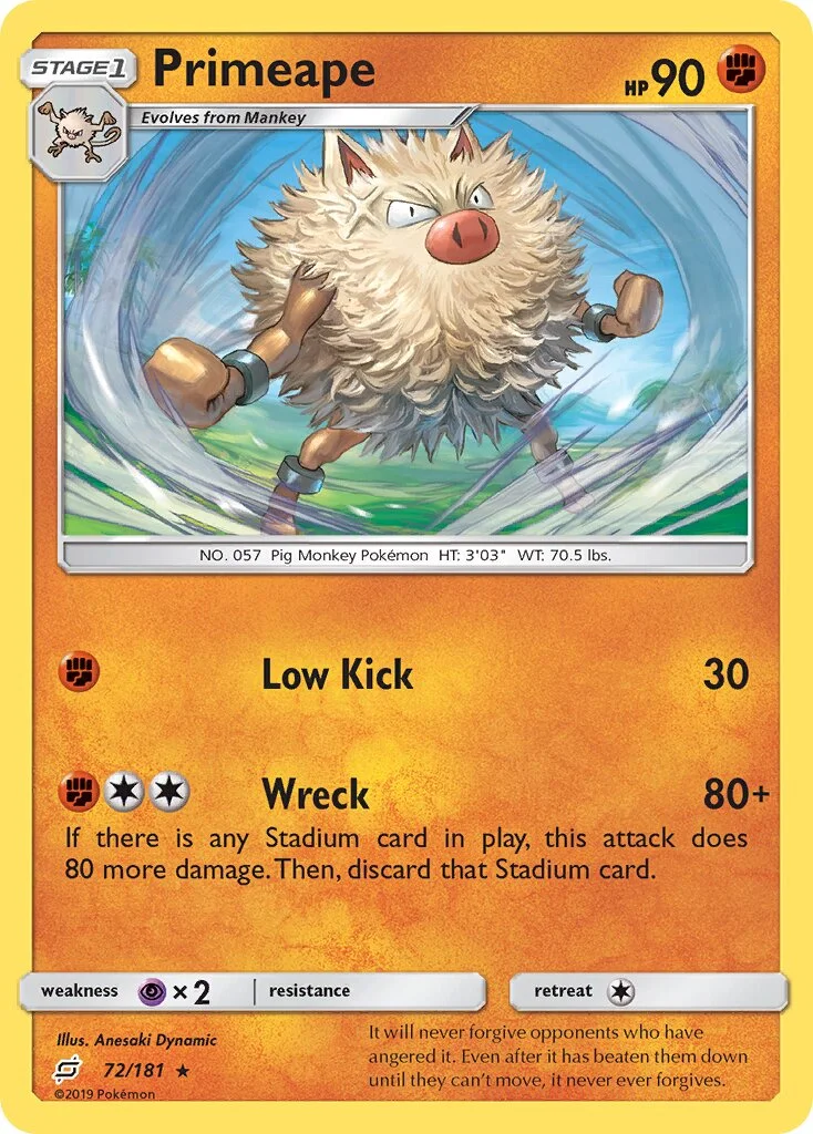 Primeape 「TEU 72/181」「EN」