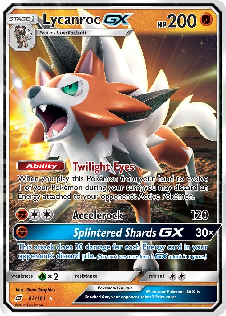 Lycanroc-GX 「TEU 82/181」「EN」