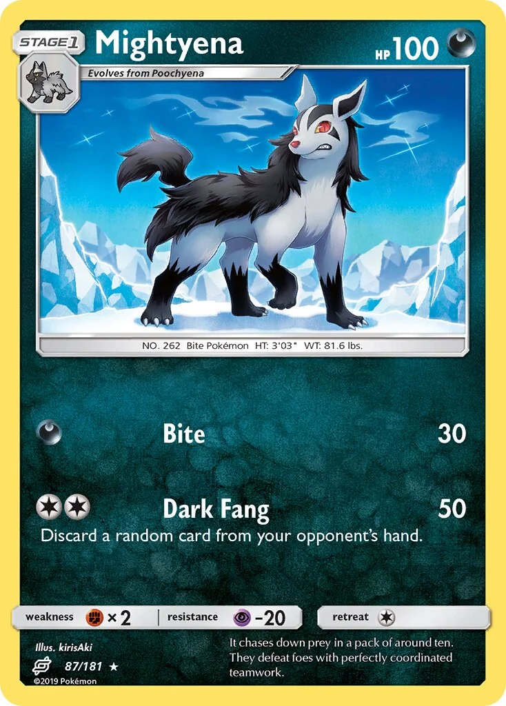Mightyena 「TEU 87/181」「EN」