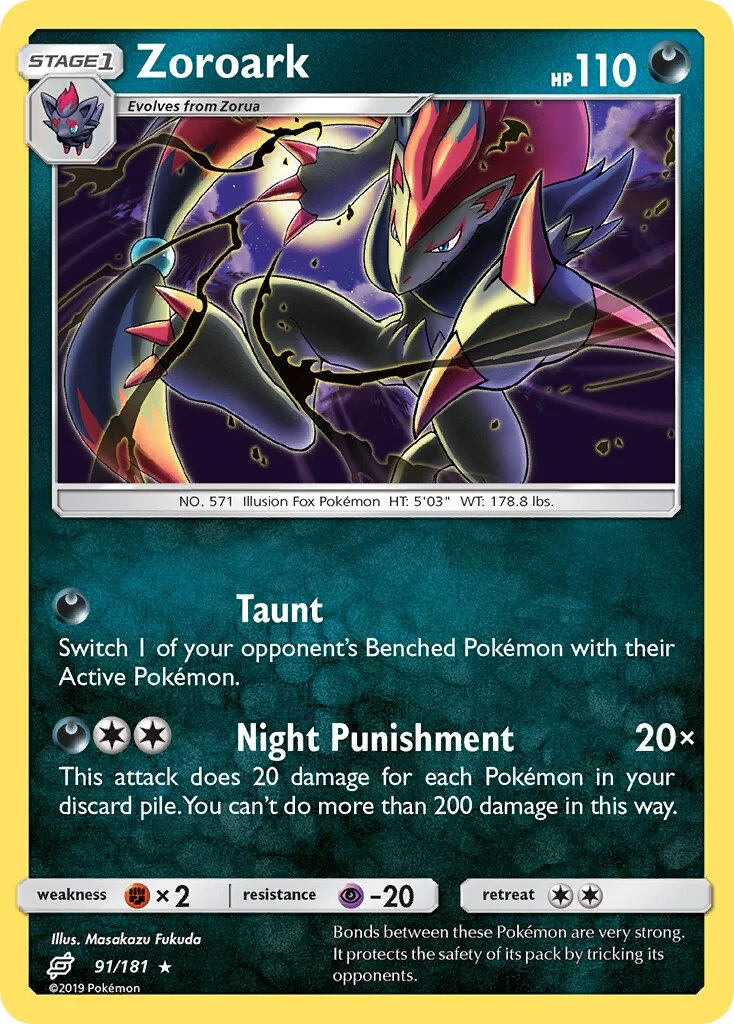 Zoroark 「TEU 91/181」「EN」