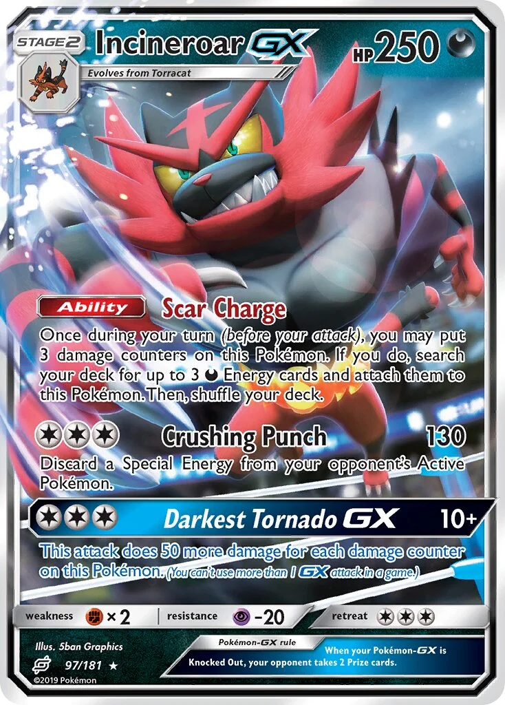 Incineroar-GX 「TEU 97/181」「EN」