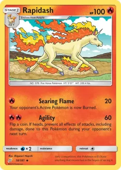 Rapidash #18/181 · Pokémon