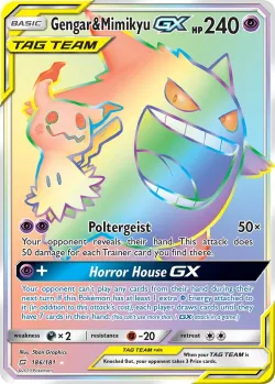 Gengar & Mimikyu-GX 「TEU 186/181」「EN」
