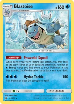 Blastoise #25/181 · Pokémon