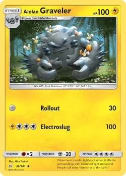 Alolan Graveler #36/181 · Pokémon