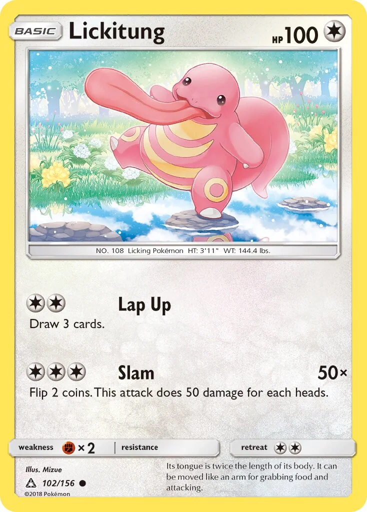 Lickitung 「UPR 102/156」「EN」