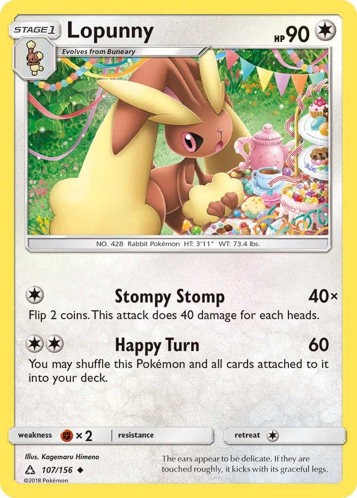 Lopunny 「UPR 107/156」「EN」