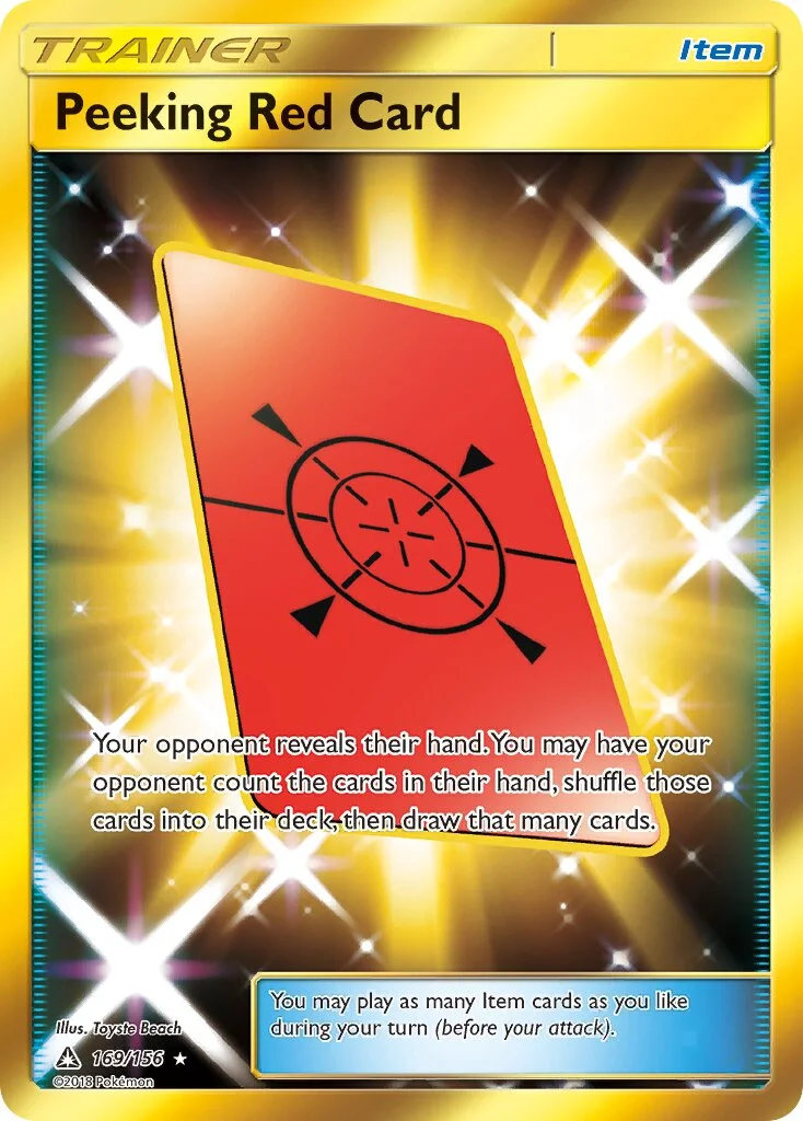 Peeking Red Card 「UPR 169/156」「EN」
