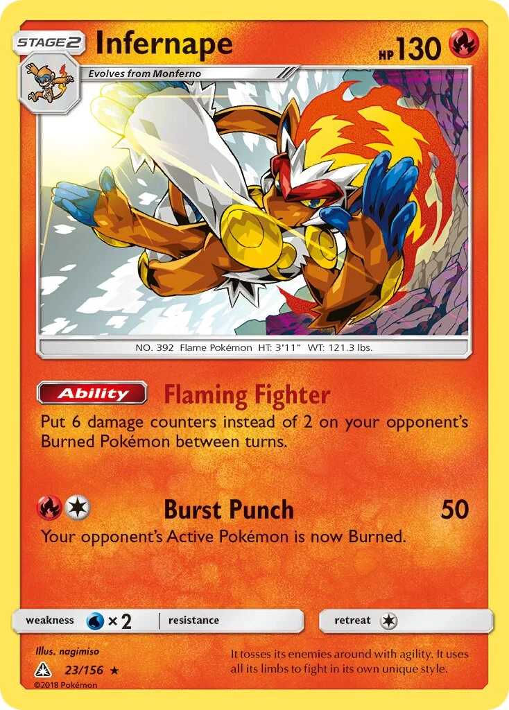 Infernape 「UPR 23/156」「EN」