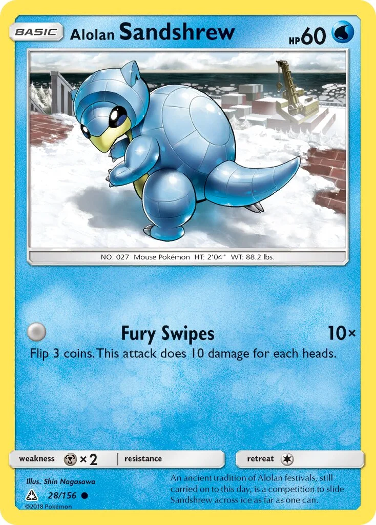 Alolan Sandshrew 「UPR 28/156」「EN」