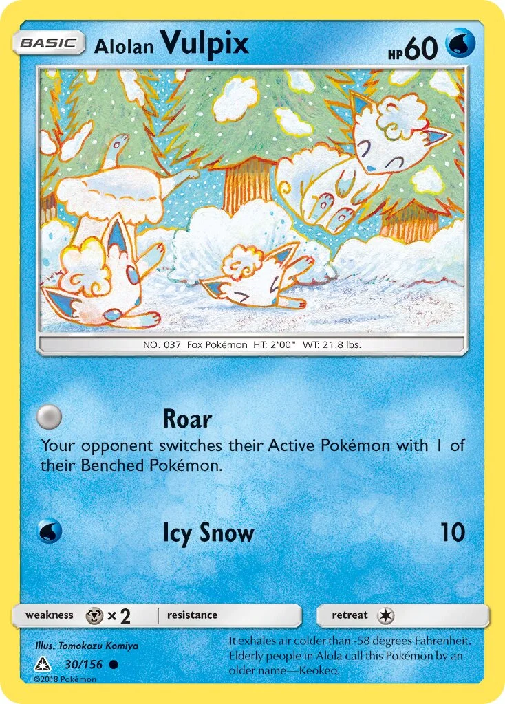 Alolan Vulpix 「UPR 30/156」「EN」