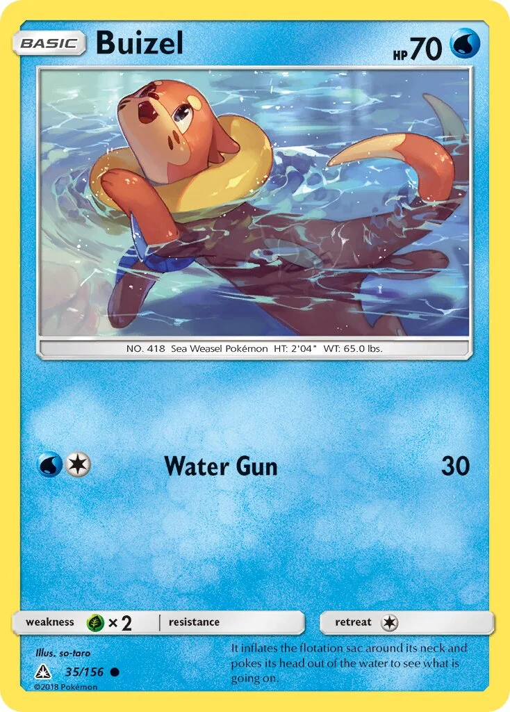Buizel 「UPR 35/156」「EN」