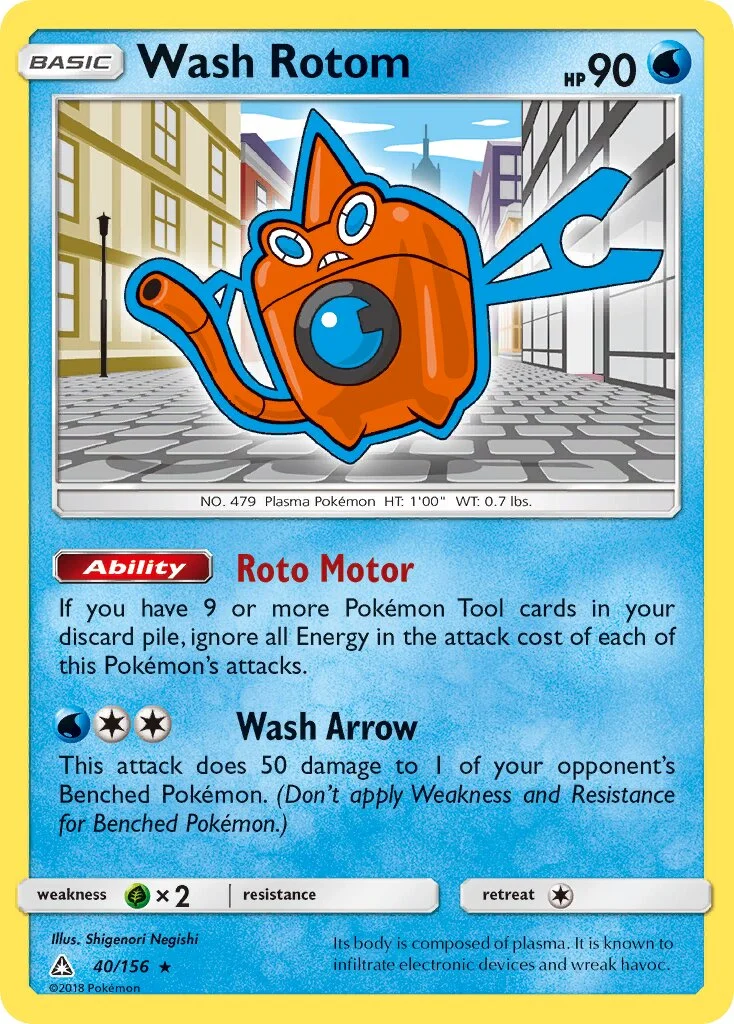 Wash Rotom 「UPR 40/156」「EN」
