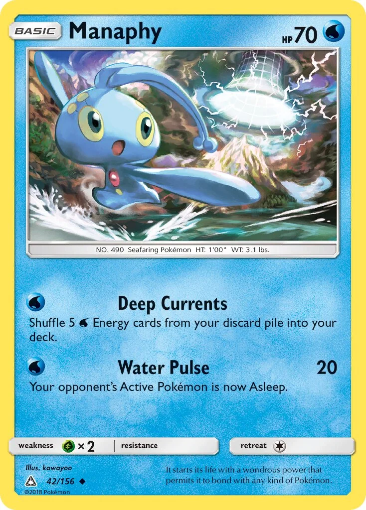 Manaphy 「UPR 42/156」「EN」