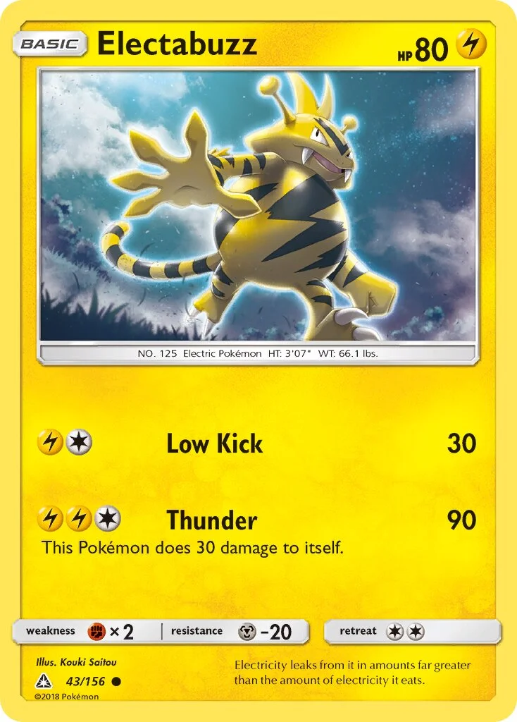 Electabuzz 「UPR 43/156」「EN」