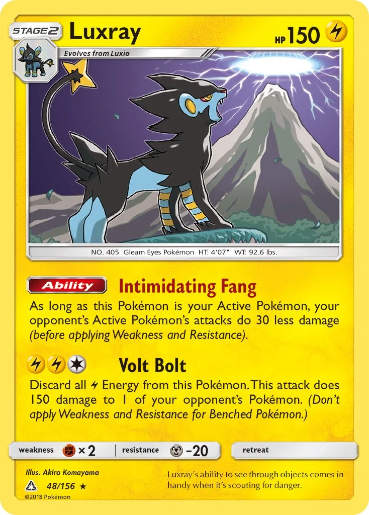 Luxray 「UPR 48/156」「EN」