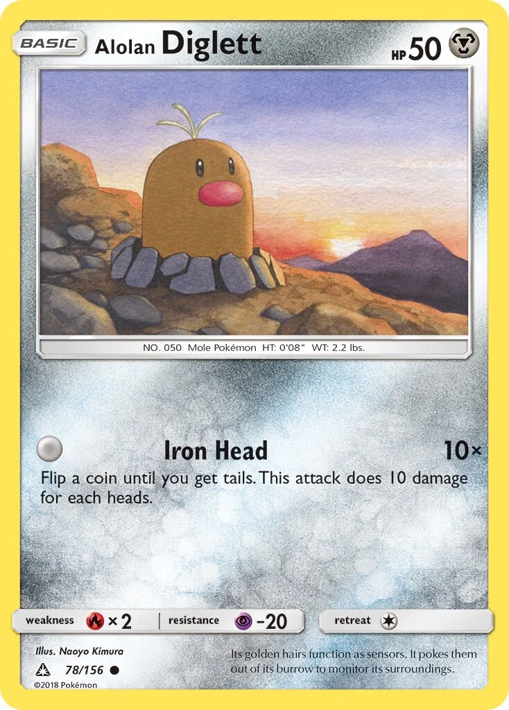 Alolan Diglett 「UPR 78/156」「EN」