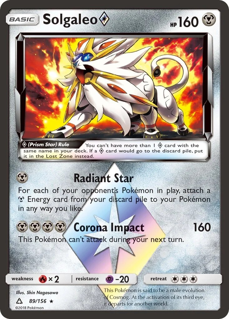 Solgaleo ◇ 「UPR 89/156」「EN」