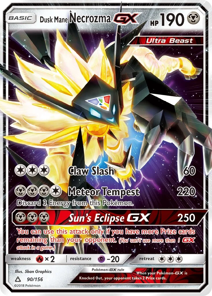 Dusk Mane Necrozma-GX 「UPR 90/156」「EN」