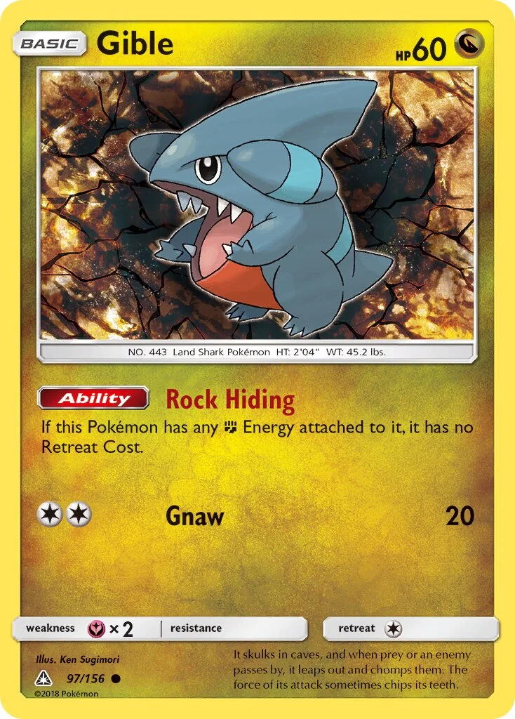 Gible 「UPR 97/156」「EN」