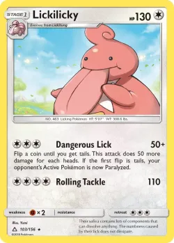 Lickilicky #103/156 · Pokémon