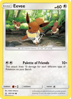 Eevee #105/156 · Pokémon