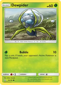 Dewpider #16/156 · Pokémon