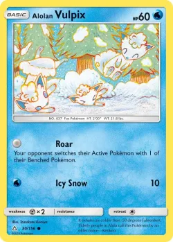 Alolan Vulpix #30/156 · Pokémon