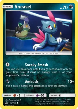 Sneasel #73/156 · Pokémon