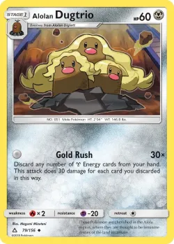 Alolan Dugtrio #79/156 · Pokémon