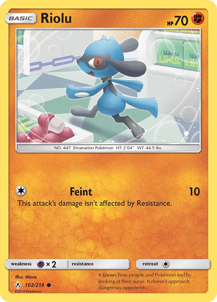 Riolu 「UNB 102/214」「EN」