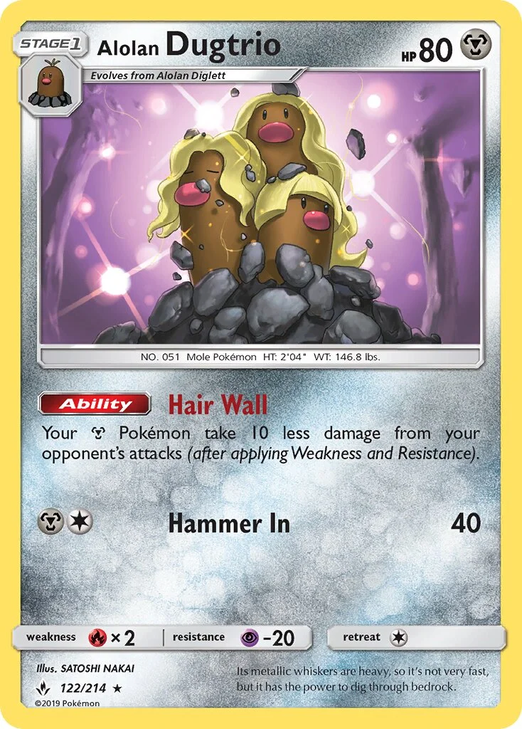 Alolan Dugtrio 「UNB 122/214」「EN」