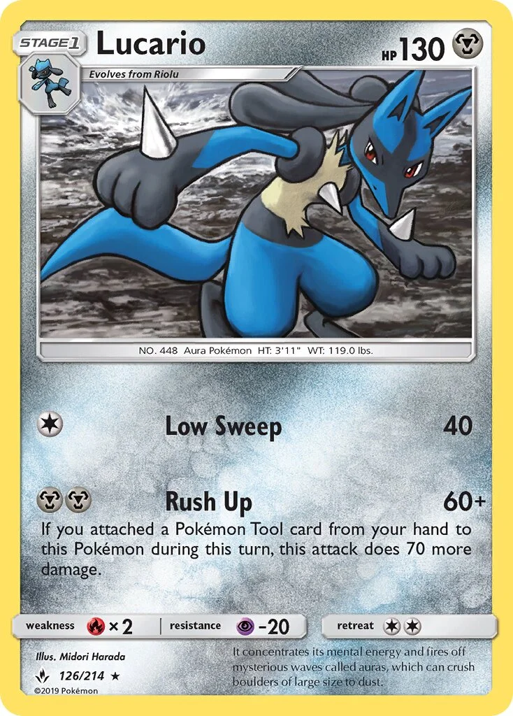 Lucario 「UNB 126/214」「EN」