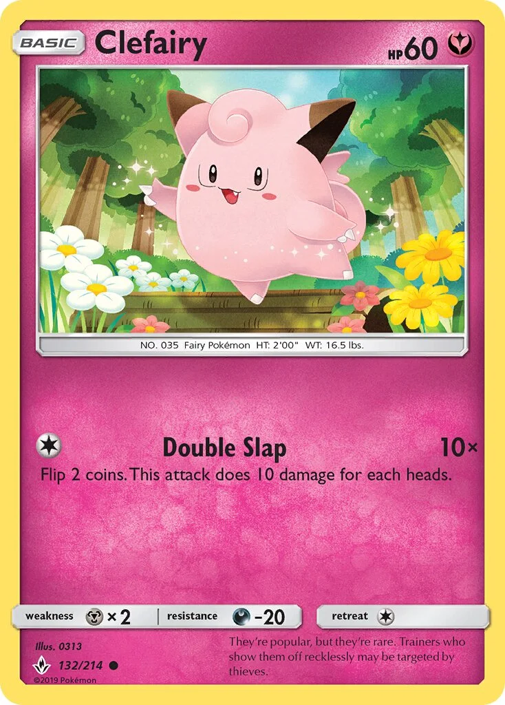 Clefairy 「UNB 132/214」「EN」
