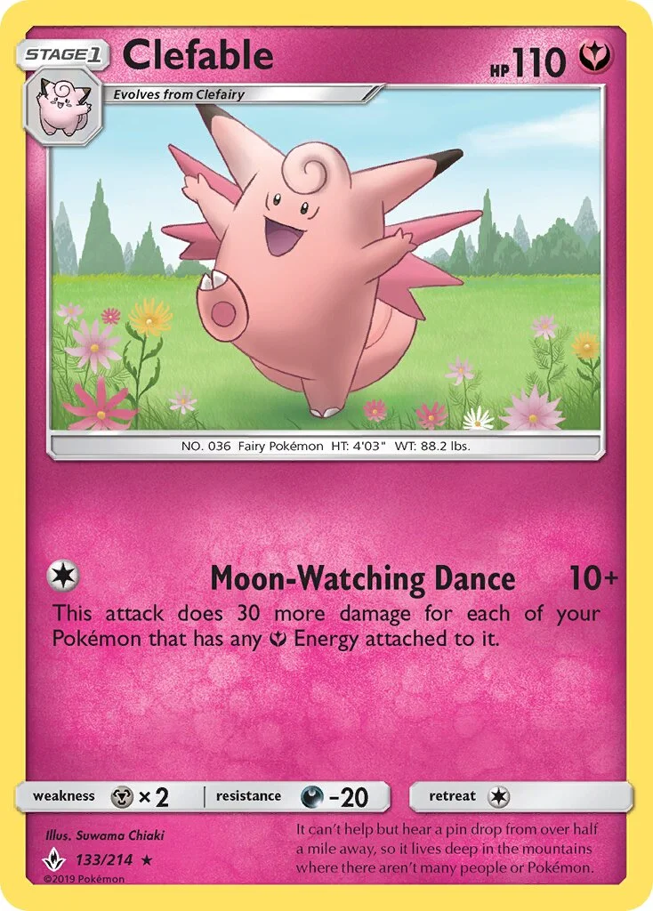 Clefable 「UNB 133/214」「EN」