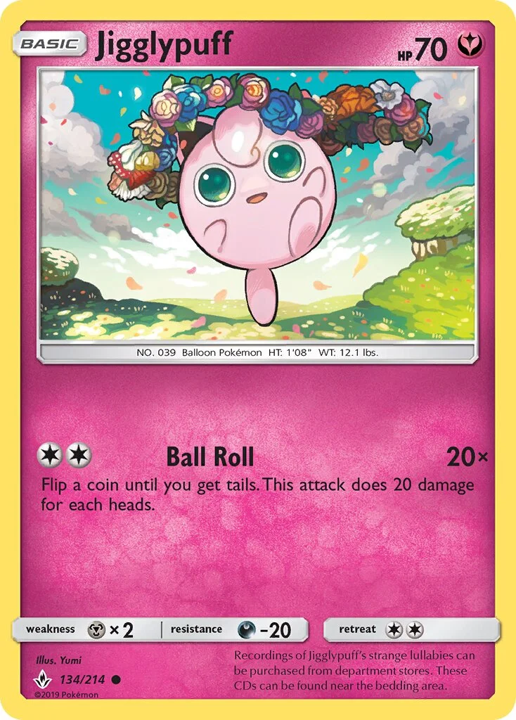 Jigglypuff 「UNB 134/214」「EN」