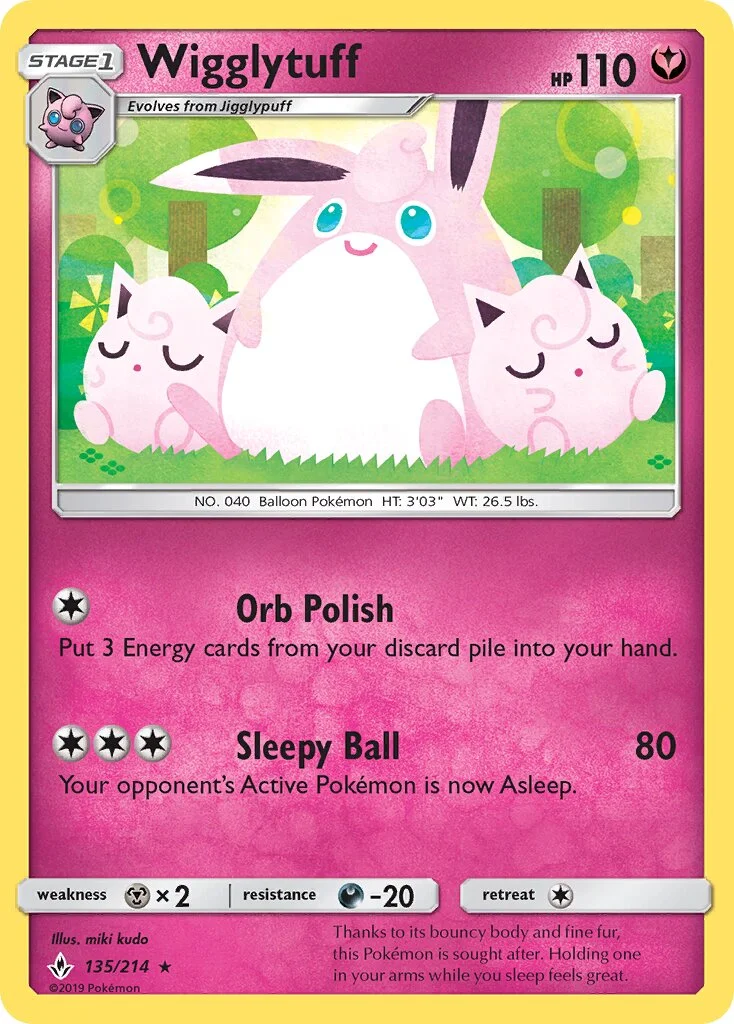 Wigglytuff 「UNB 135/214」「EN」