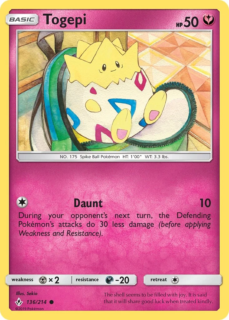 Togepi 「UNB 136/214」「EN」