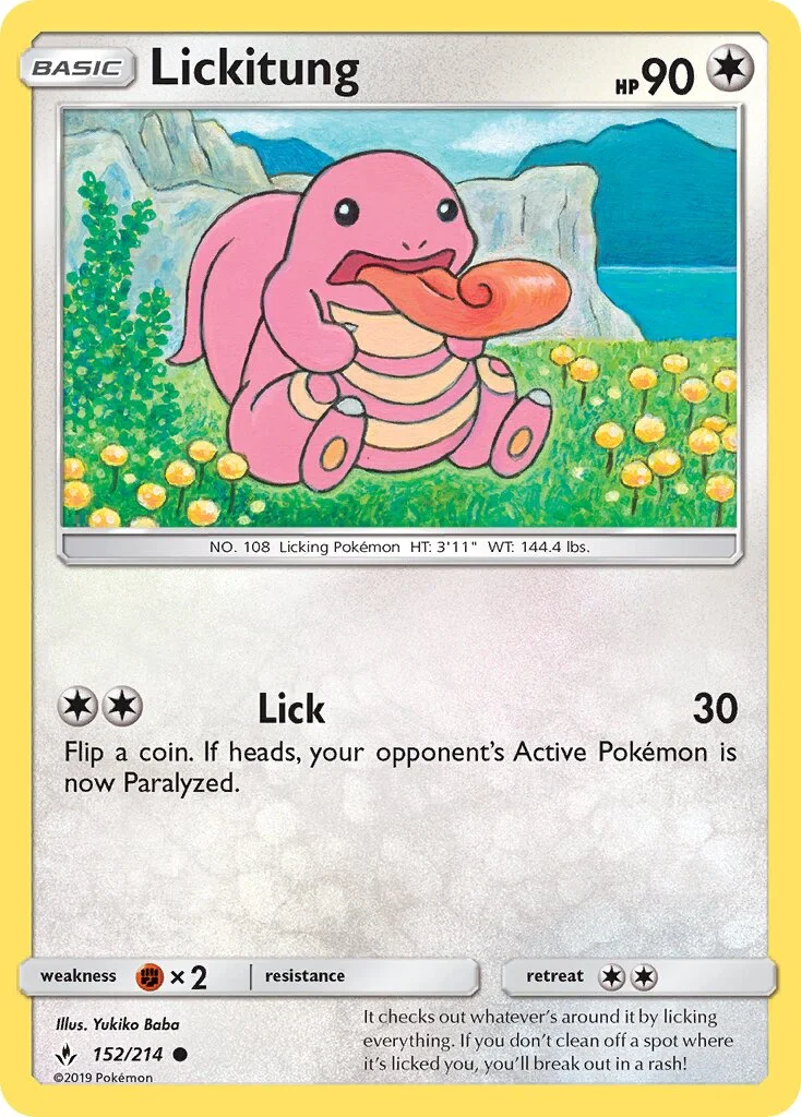 Lickitung 「UNB 152/214」「EN」