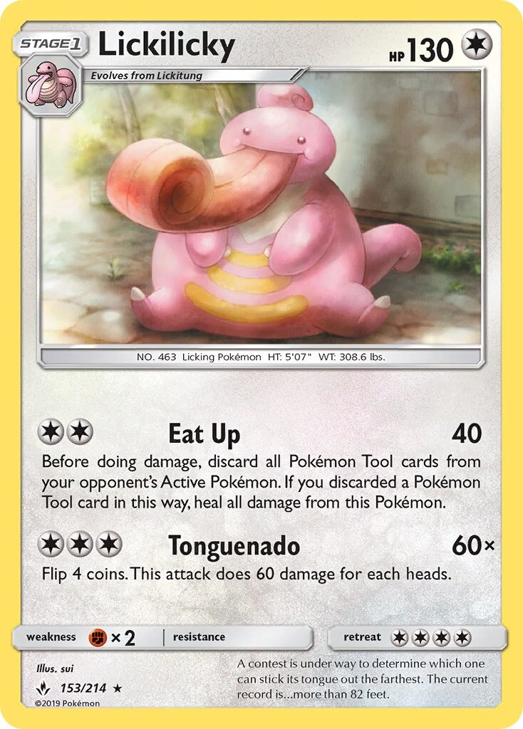 Lickilicky 「UNB 153/214」「EN」