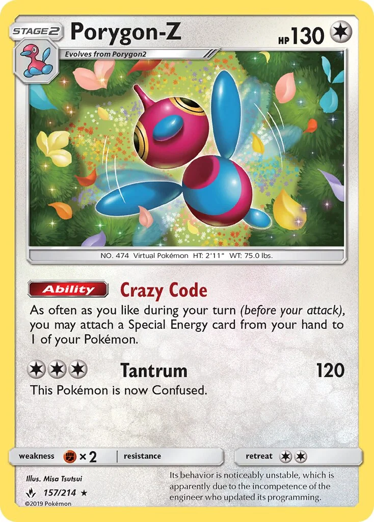 Porygon-Z 「UNB 157/214」「EN」
